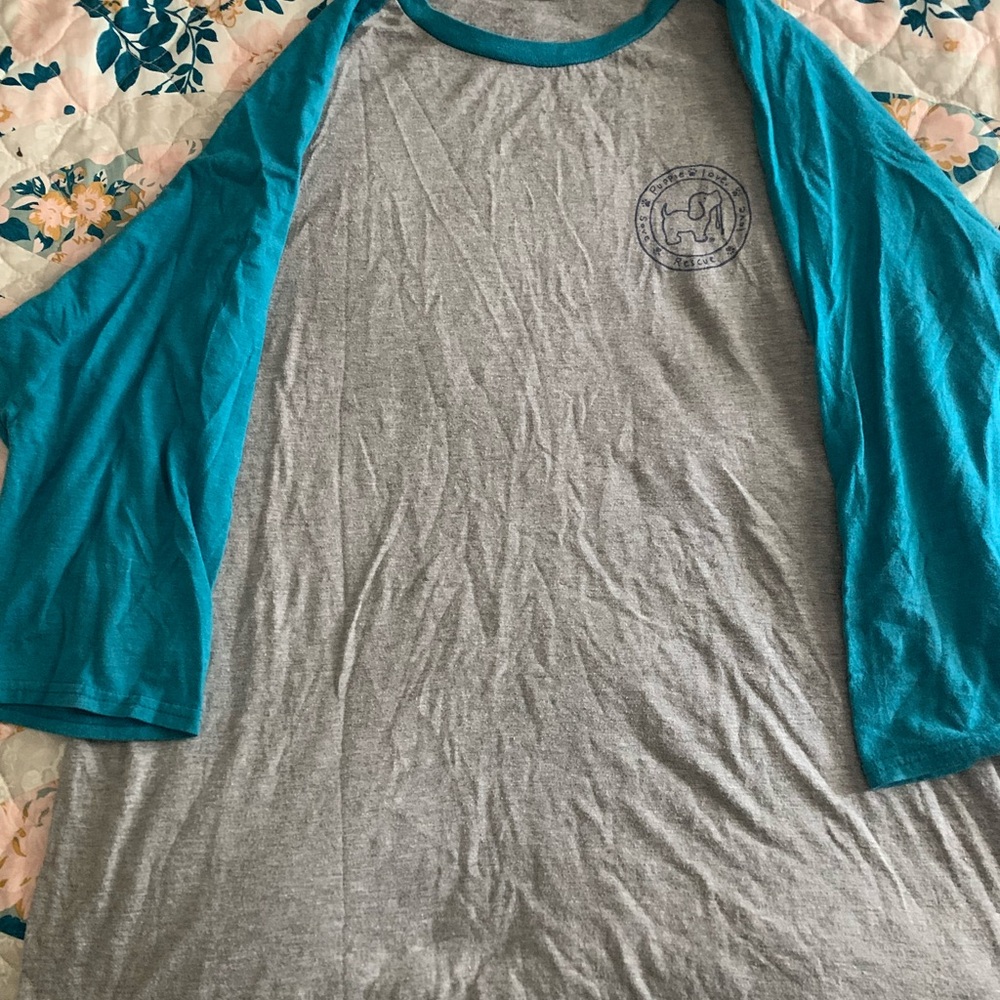Puppy Love Gray and Blue Men's Shirt